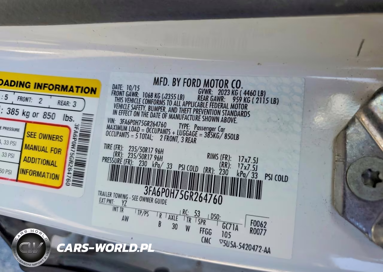 2016 Ford Fusion Se VIN:3FA6P0H75GR264760 - 12