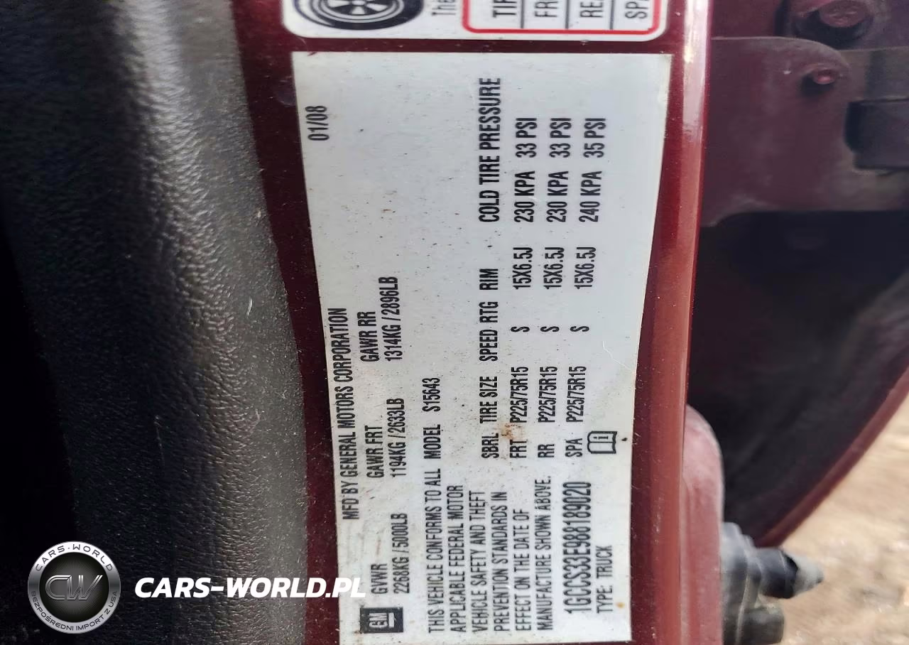 2008 Chevrolet Colorado Lt VIN:1GCCS33E988189020 - 12