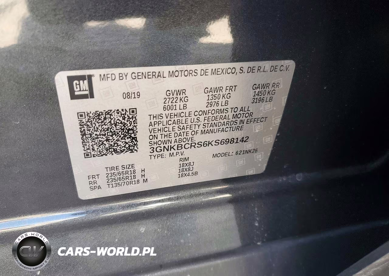 2019 Chevrolet Blazer 2Lt VIN:3GNKBCRS6KS698142 - 12