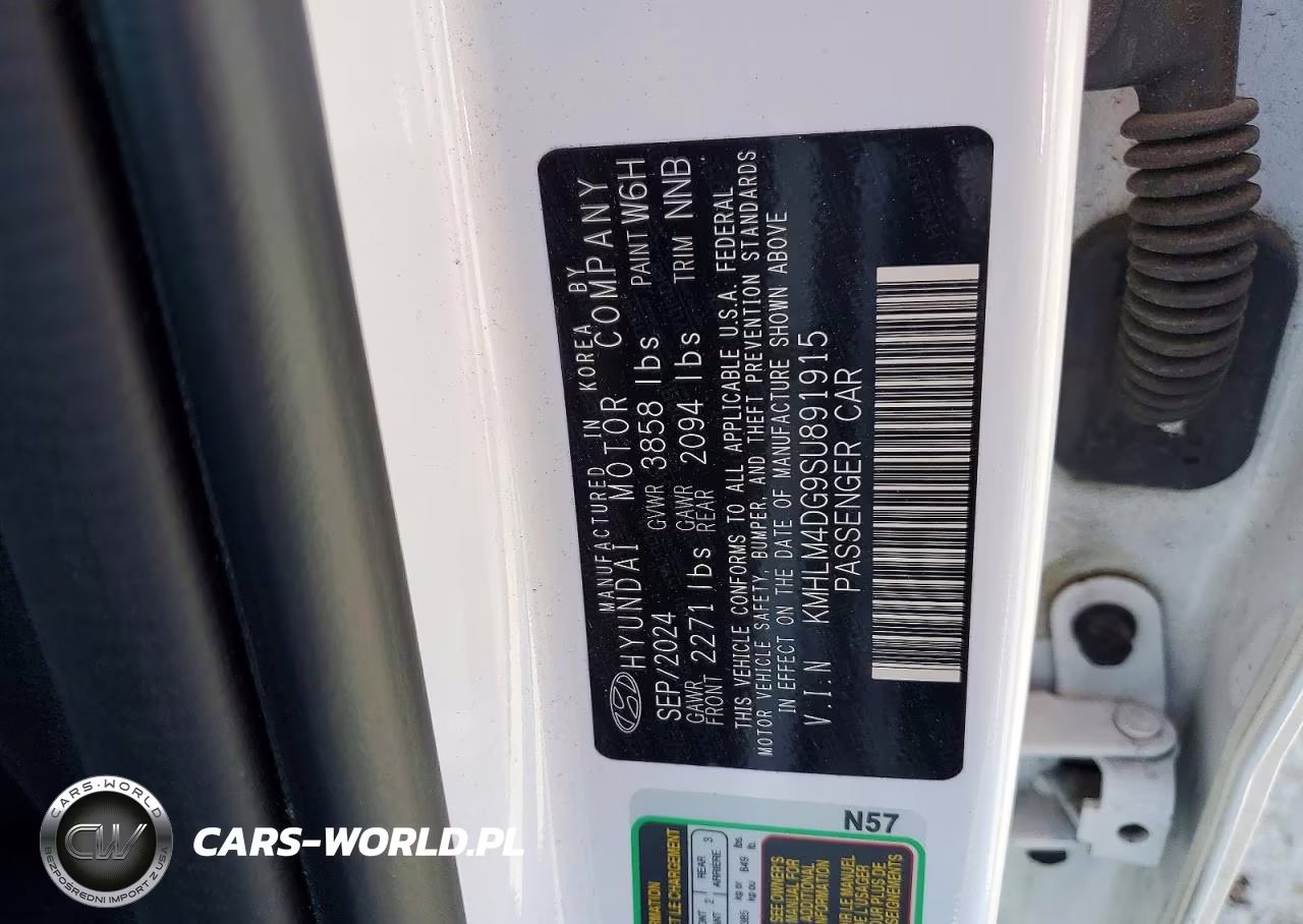 2025 Hyundai Elantra Sel Sport VIN:KMHLM4DG9SU891915 - 12