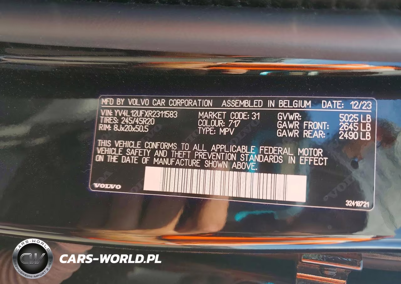 2024 Volvo Xc40 Ultimate VIN:YV4L12UFXR2311583 - 13