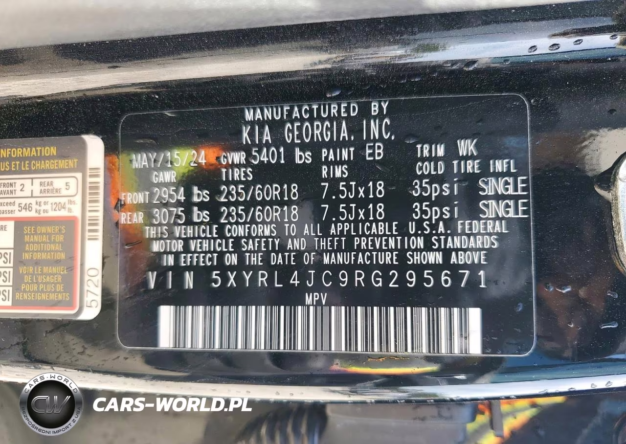 2024 Kia Sorento S VIN:5XYRL4JC9RG295671 - 13