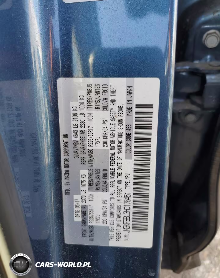 2017 Mazda Cx-5 Sport VIN:JM3KFBBL3H0178451 - 12