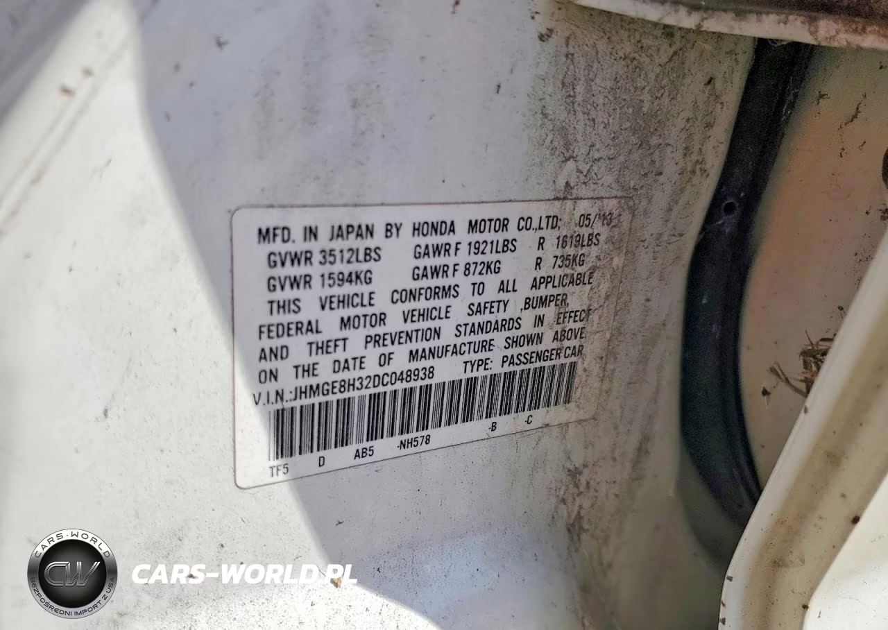 2013 Honda Fit VIN:JHMGE8H32DC048938 - 12