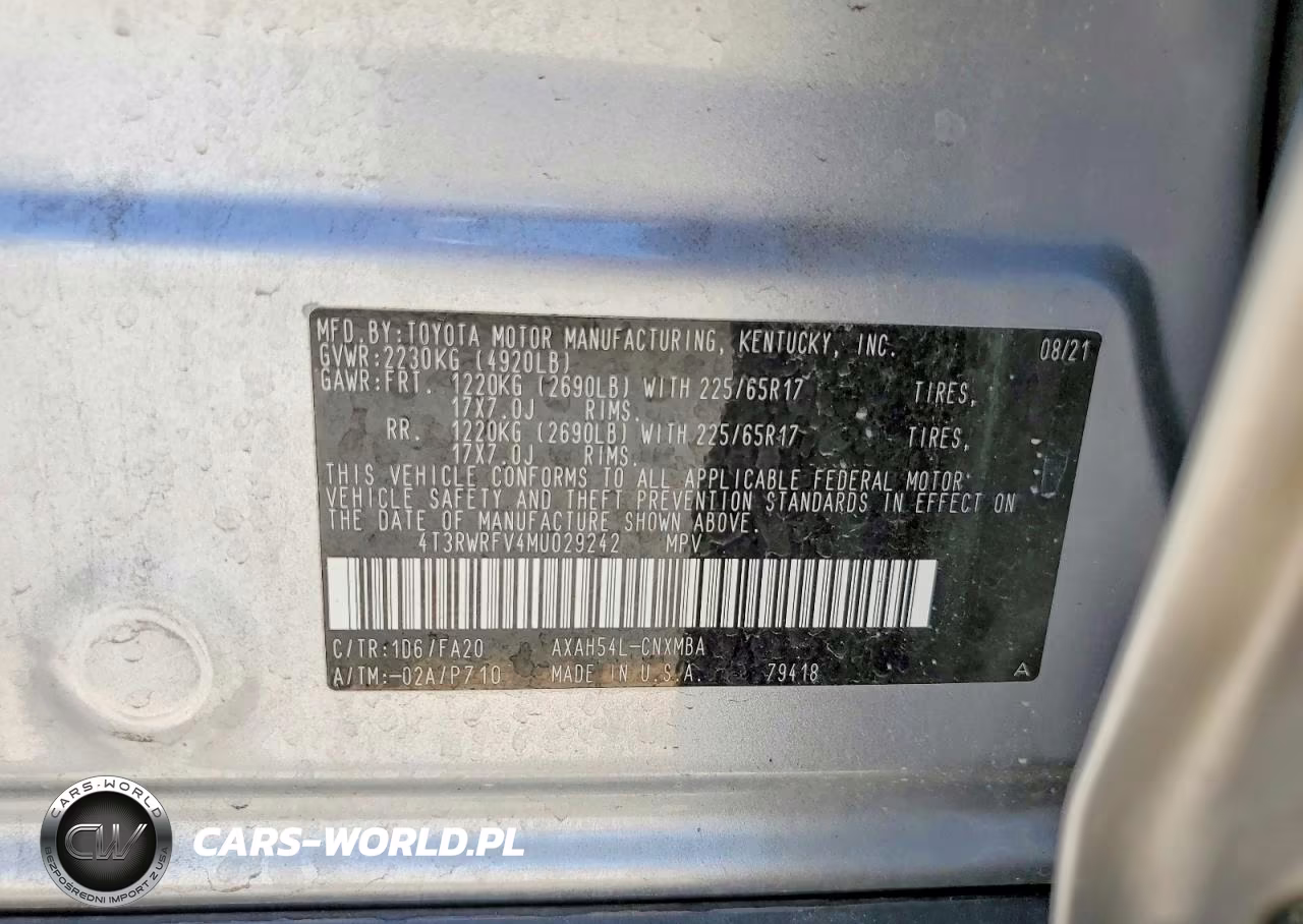 2021 Toyota Rav4 Hybrid Xle VIN:4T3RWRFV4MU029242 - 13