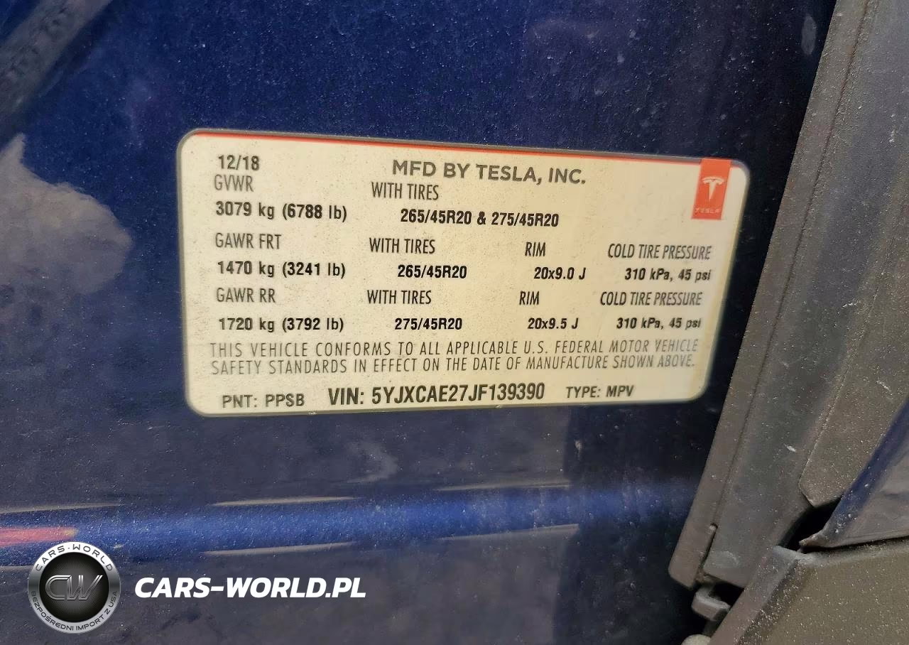 2018 Tesla Model X VIN:5YJXCAE27JF139390 - 13