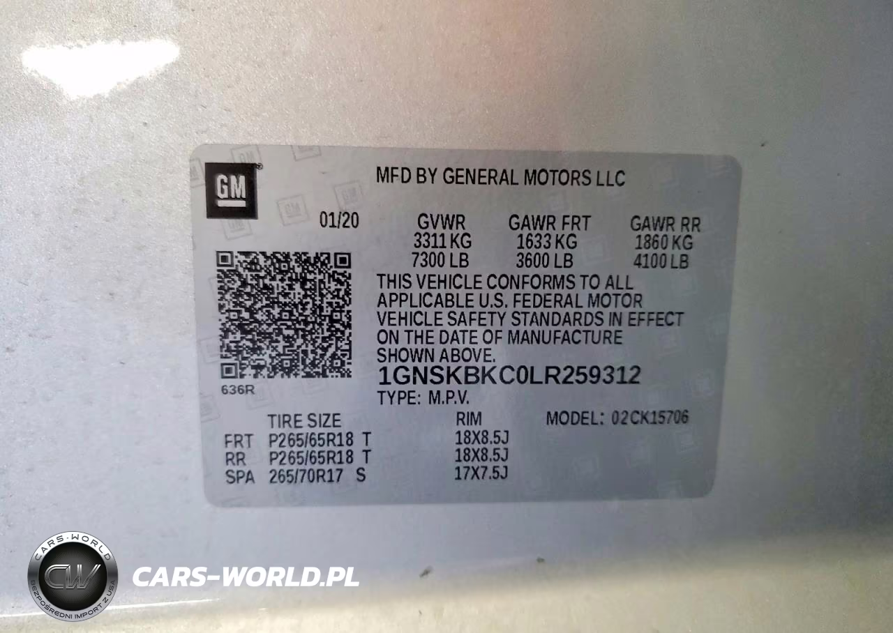 2020 Chevrolet Tahoe K1500 Lt VIN:1GNSKBKC0LR259312 - 13