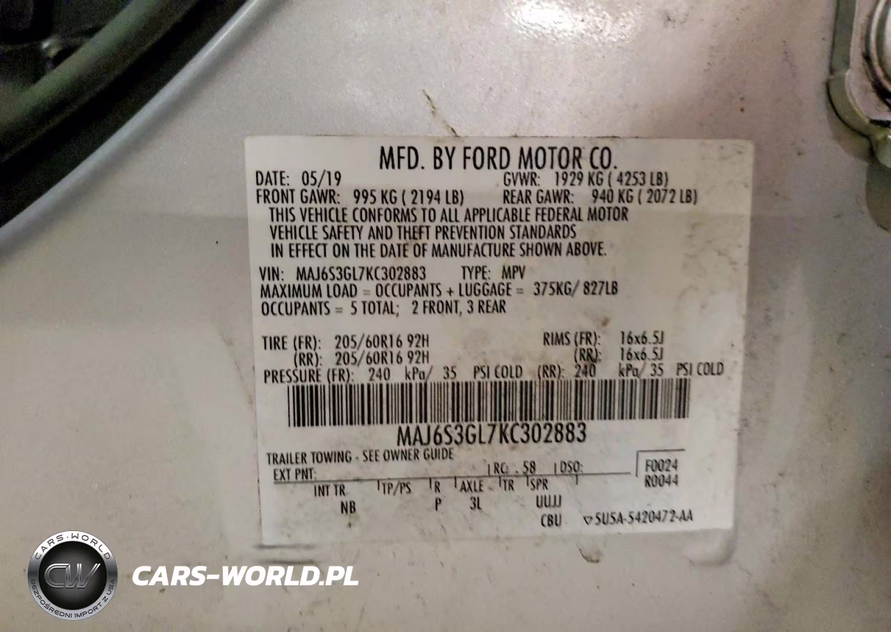 2019 Ford Ecosport Se VIN:MAJ6S3GL7KC302883 - 13