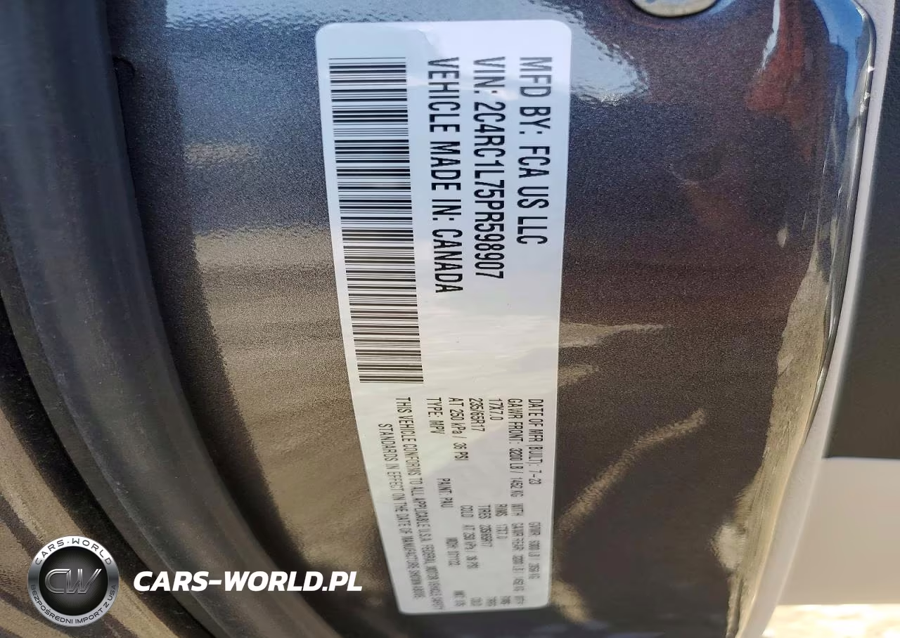 2023 Chrysler Pacifica Hybrid Touring L VIN:2C4RC1L75PR598907 - 14