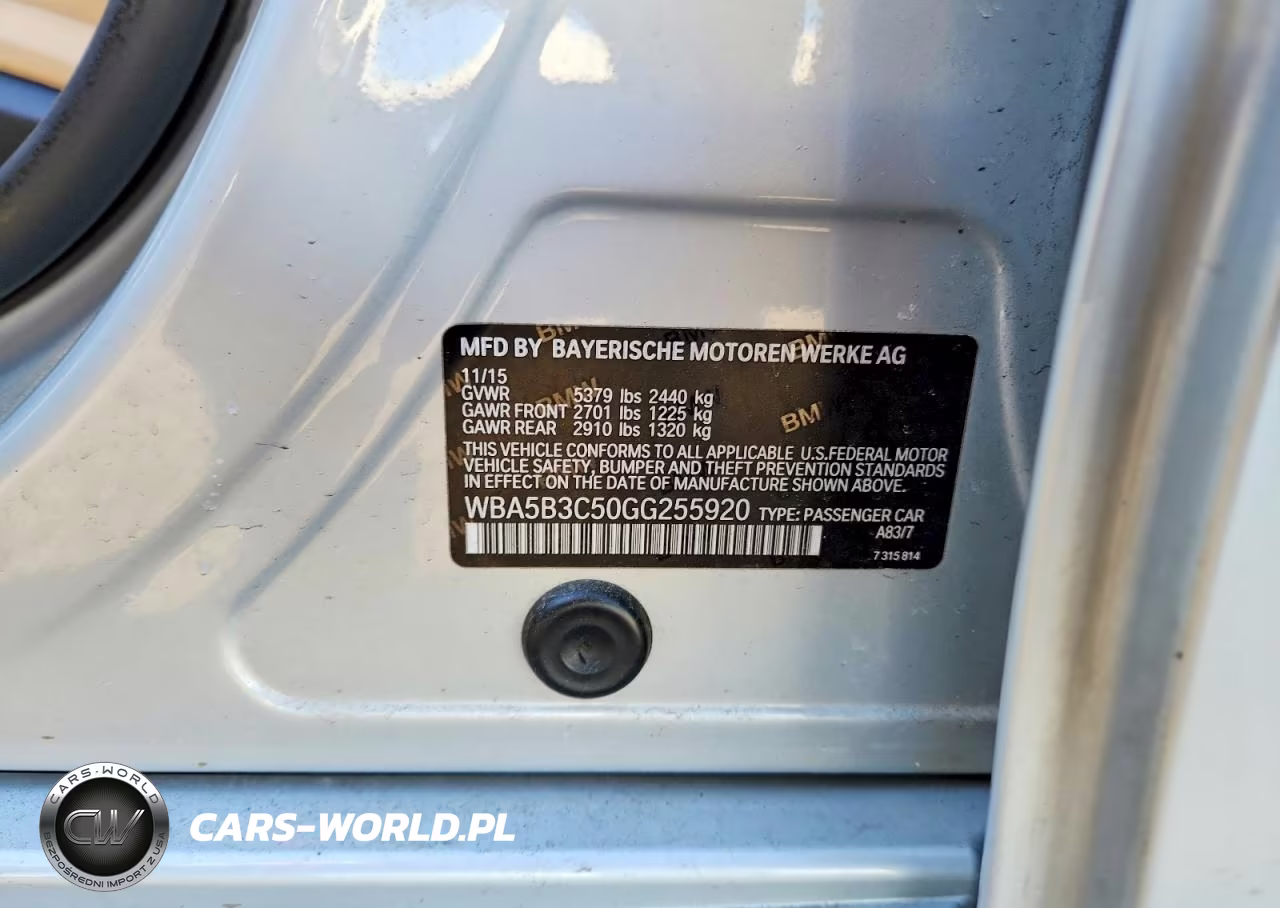 2016 BMW 535 Xi VIN:WBA5B3C50GG255920 - 12