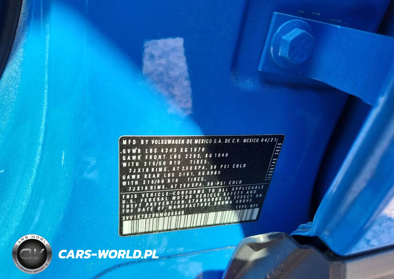 2022 Volkswagen Taos Sel VIN:3VV1X7B29NM005548 - 13