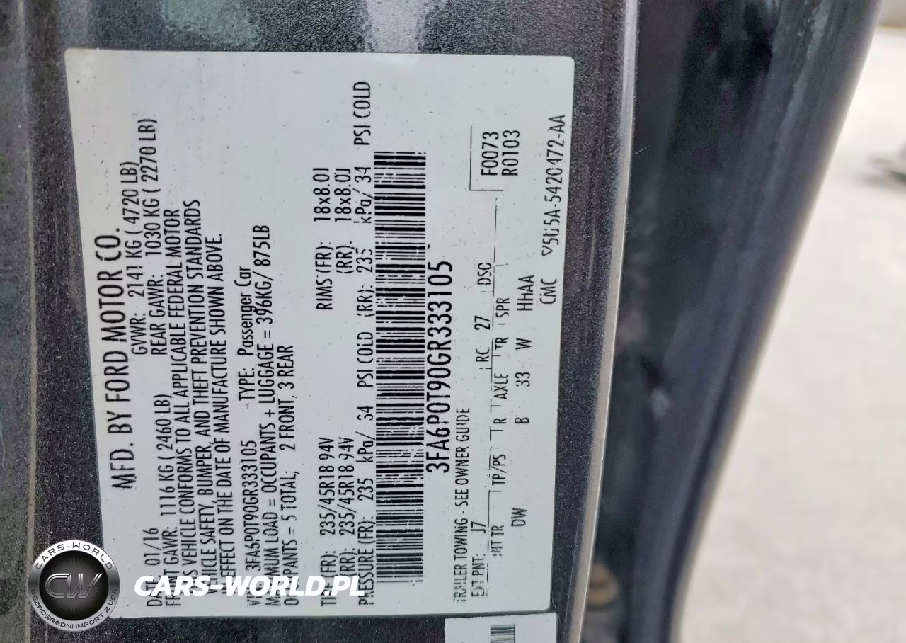 2016 Ford Fusion Se VIN:3FA6P0T90GR333105 - 12