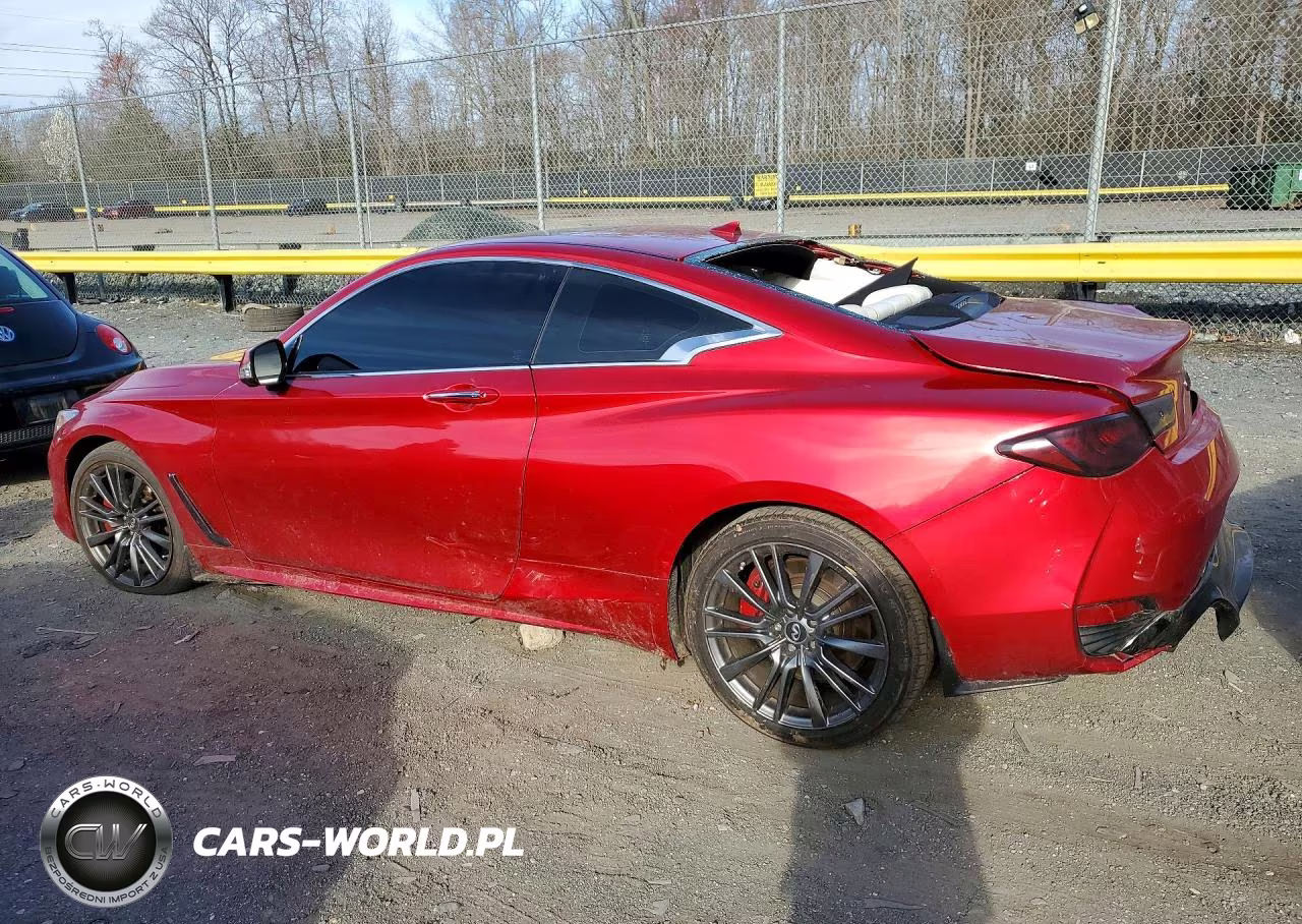 2017 Infiniti Q60 Red Sport 400 VIN:JN1FV7EL3HM702022 - 2