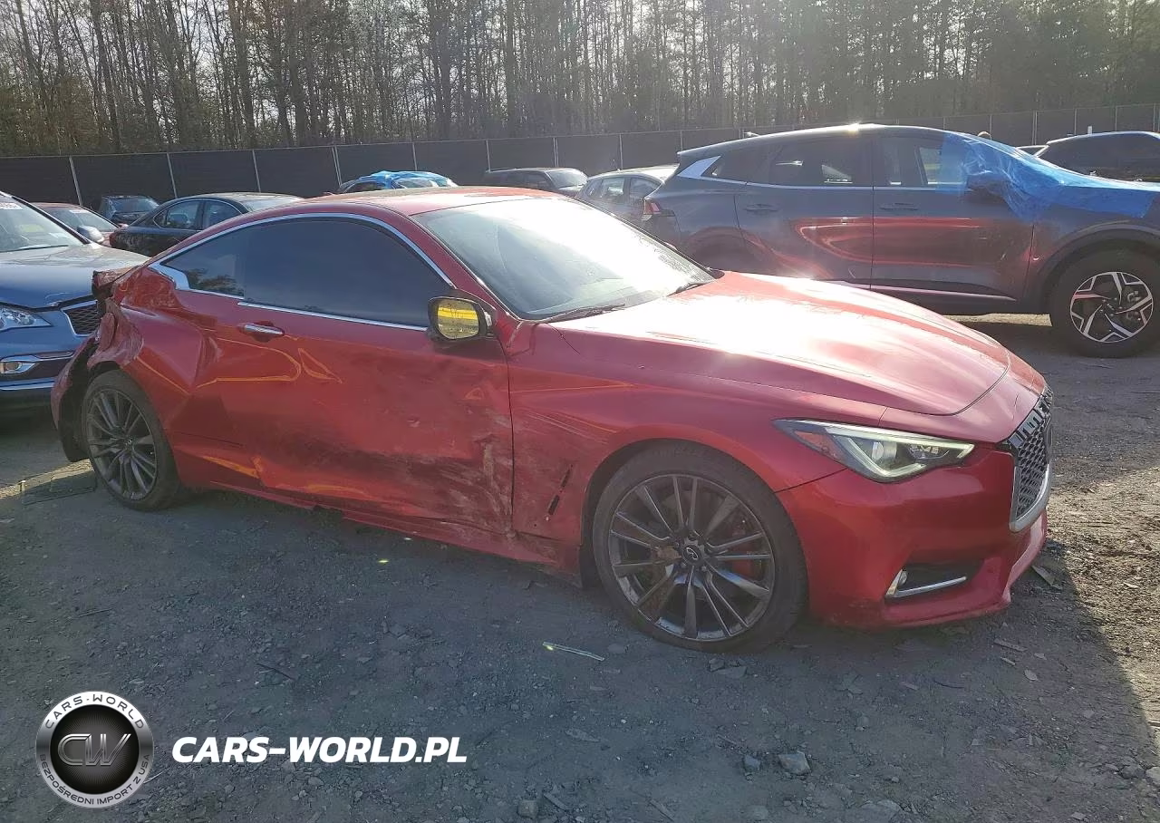 2017 Infiniti Q60 Red Sport 400 VIN:JN1FV7EL3HM702022 - 4