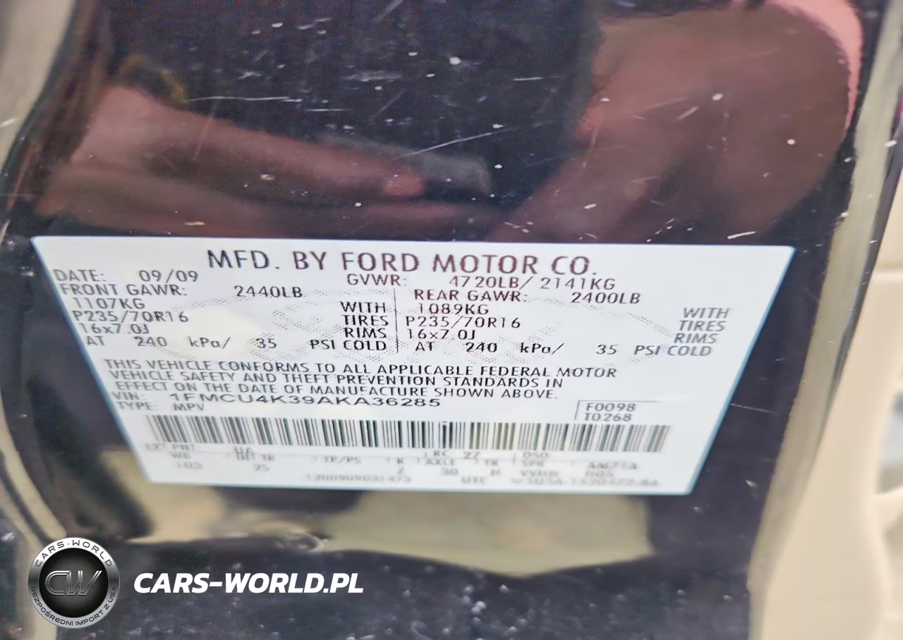 2010 Ford Escape Hybrid VIN:1FMCU4K39AKA36285 - 12