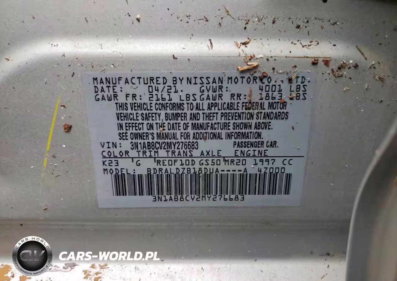 2021 Nissan Sentra Sv VIN:3N1AB8CV2MY276683 - 12