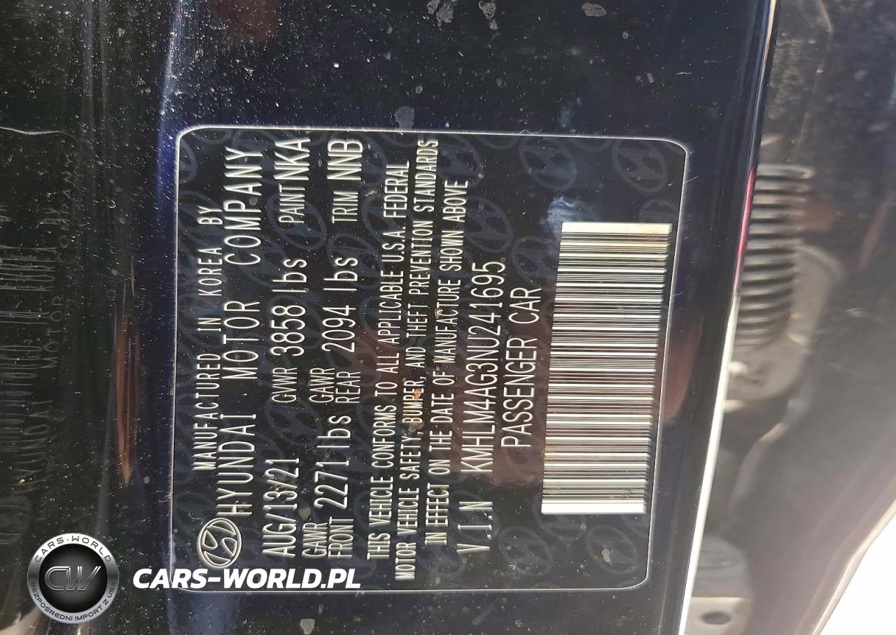 2022 Hyundai Elantra Sel VIN:KMHLM4AG3NU241695 - 12