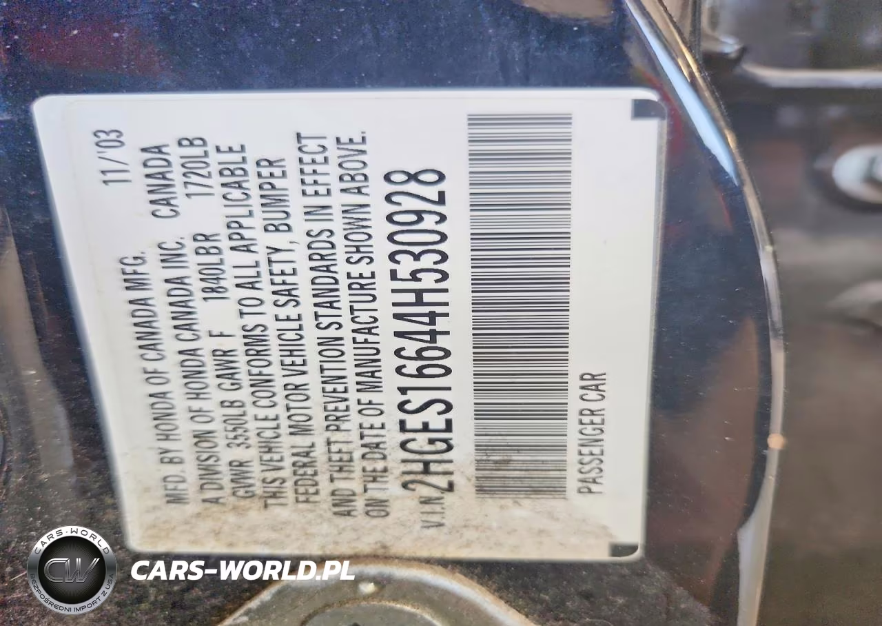 2004 Honda Civic Lx VIN:2HGES16644H530928 - 12