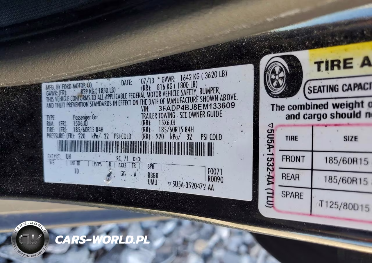 2014 Ford Fiesta Se VIN:3FADP4BJ8EM133609 - 12
