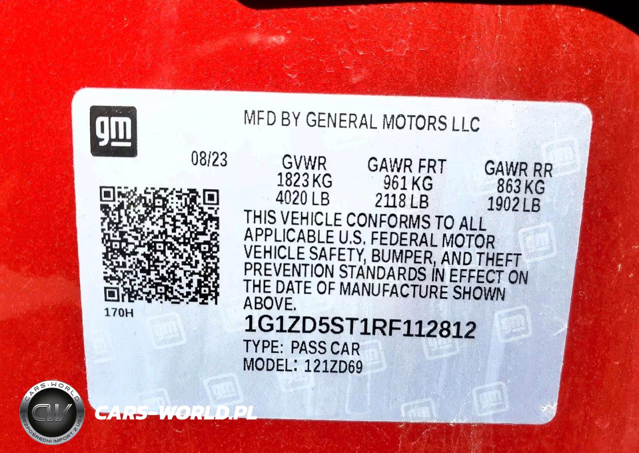2024 Chevrolet Malibu Lt VIN:1G1ZD5ST1RF112812 - 13