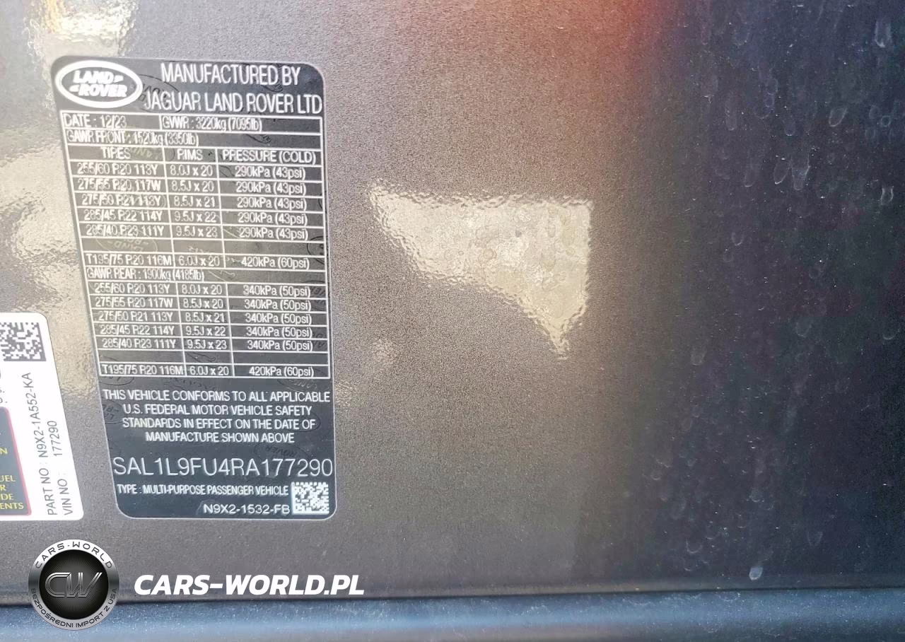 2024 Land Rover Range Rvr VIN:SAL1L9FU4RA177290 - 13