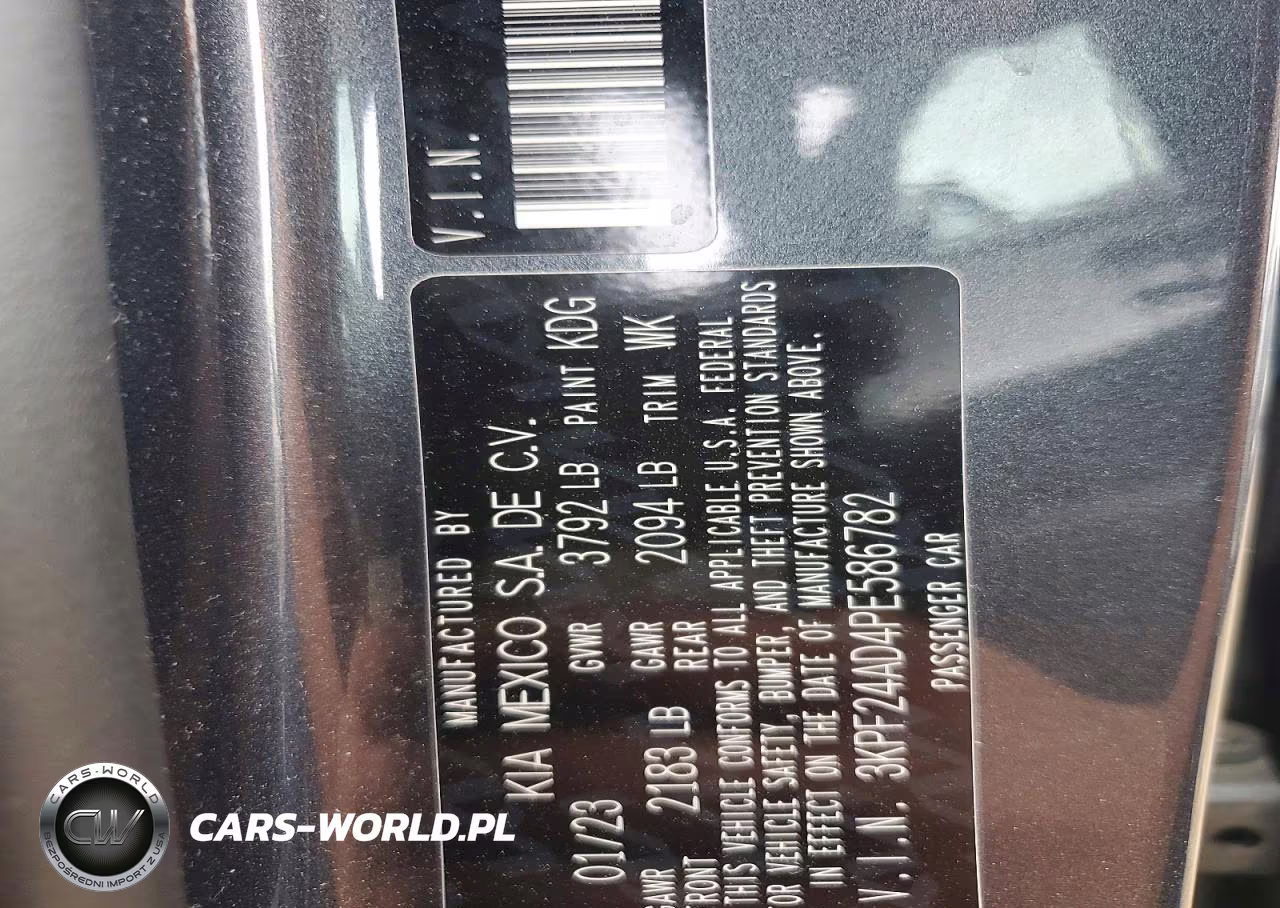 2023 Kia Forte Lxs VIN:3KPF24AD4PE586782 - 13