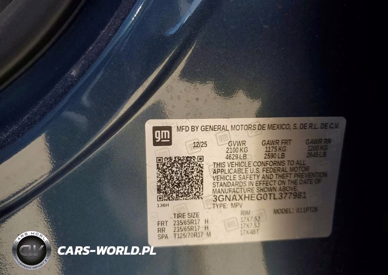 2026 Chevrolet Equinox Lt VIN:3GNAXHEG0TL377981 - 13
