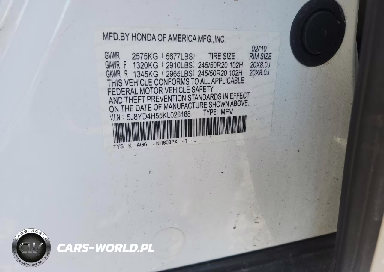 2019 Acura Mdx Technology VIN:5J8YD4H55KL026188 - 14