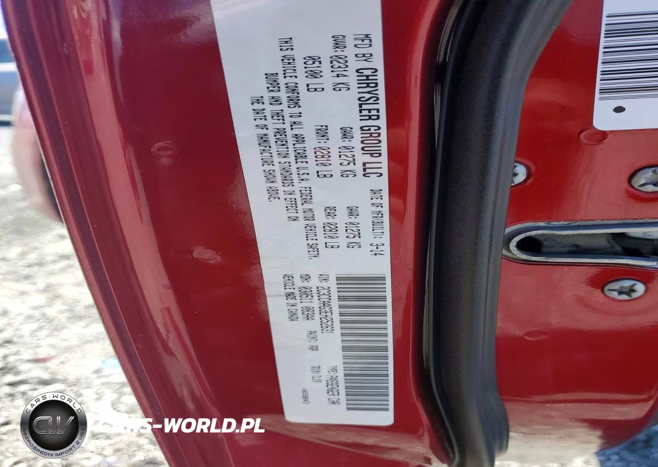 2014 Chrysler 300 VIN:2C3CCAAG3EH252631 - 12