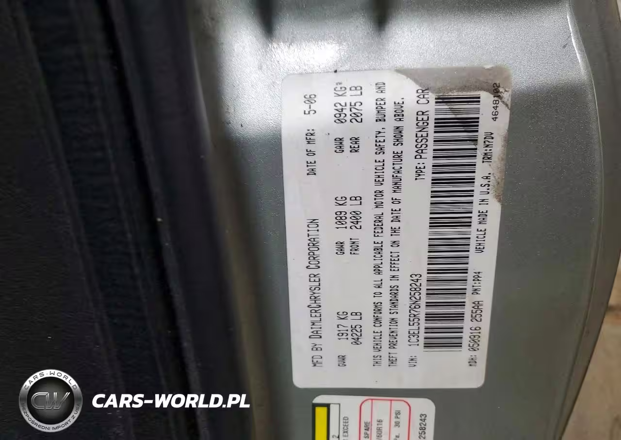 2006 Chrysler Sebring Touring VIN:1C3EL55R76N258243 - 13