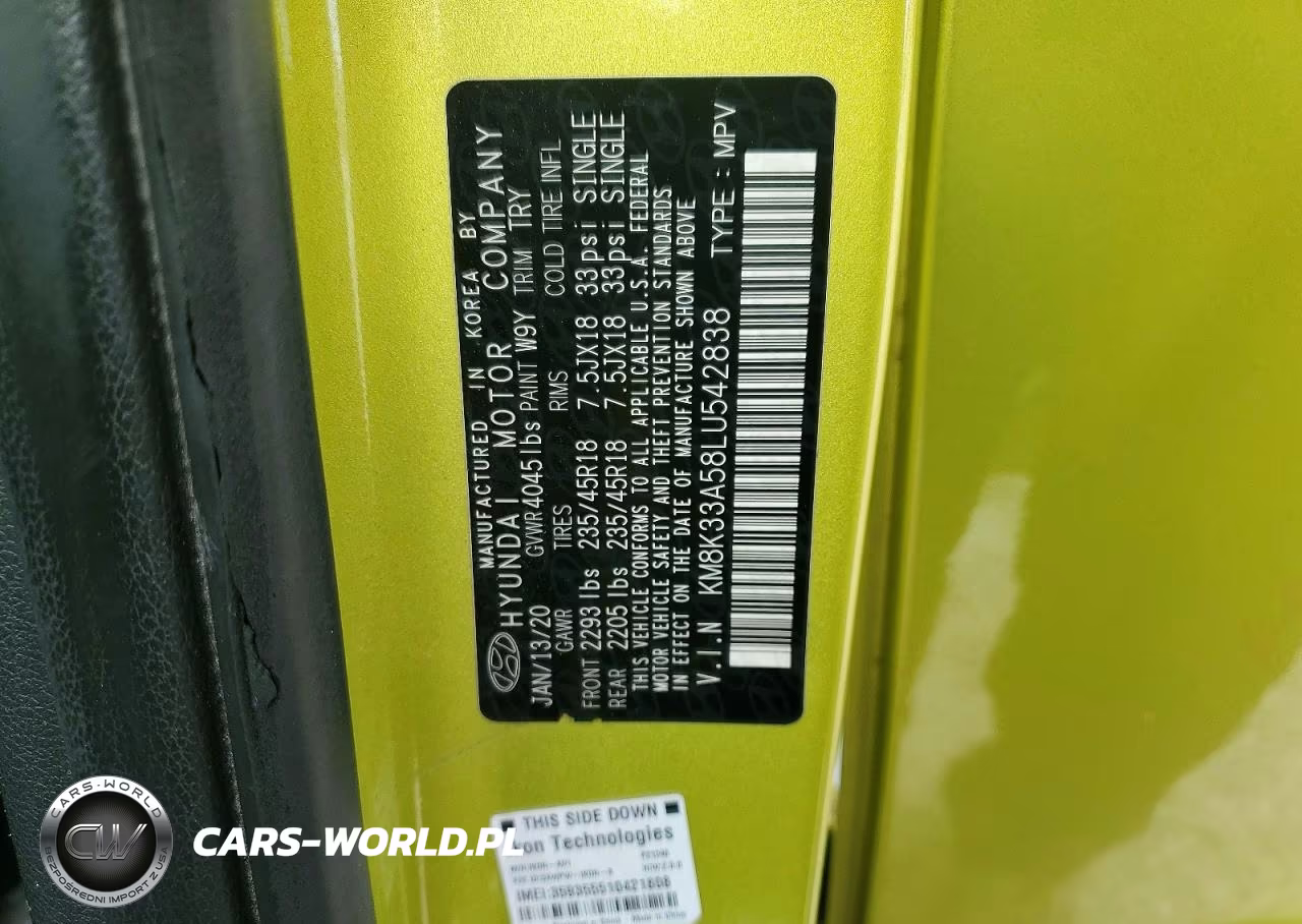 2020 Hyundai Kona Limited VIN:KM8K33A58LU542838 - 12