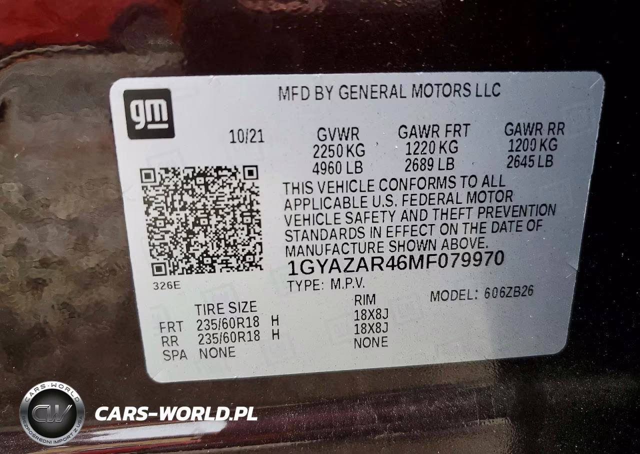 2021 Cadillac Xt4 Luxury VIN:1GYAZAR46MF079970 - 12