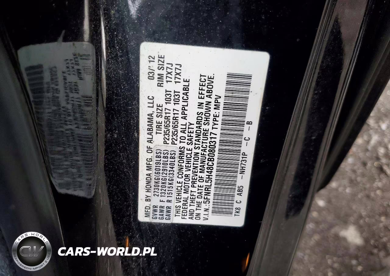 2012 Honda Odyssey Ex VIN:5FNRL5H48CB080317 - 13
