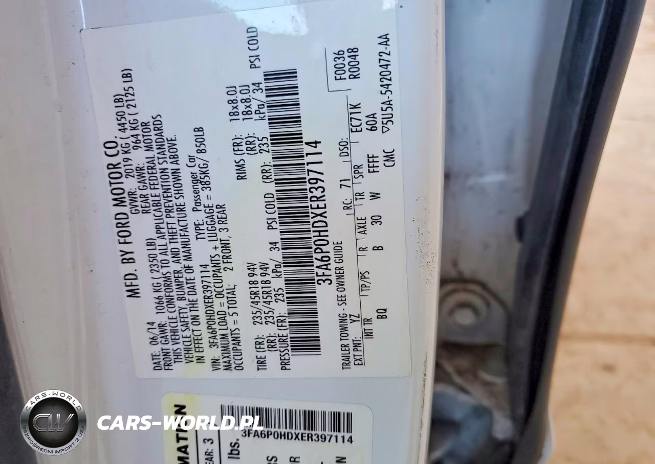 2014 Ford Fusion Se VIN:3FA6P0HDXER397114 - 12
