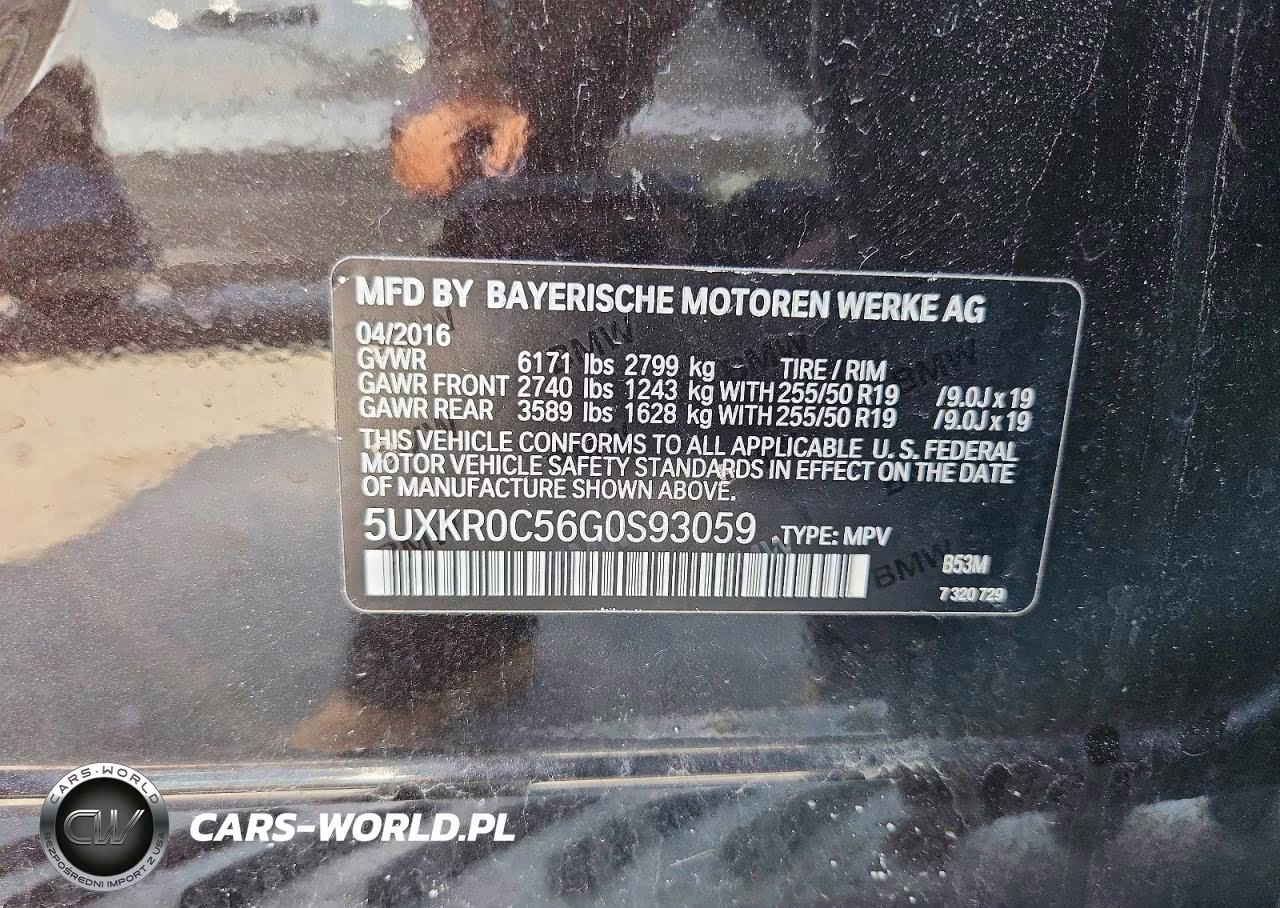 2016 BMW X5 xDrive35I VIN:5UXKR0C56G0S93059 - 14