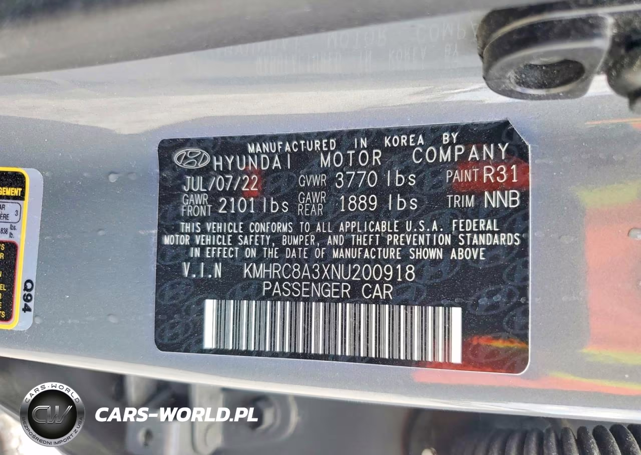 2022 Hyundai Venue Limited VIN:KMHRC8A3XNU200918 - 14