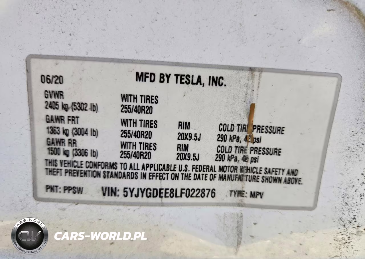 2020 Tesla Model Y VIN:5YJYGDEE8LF022876 - 13