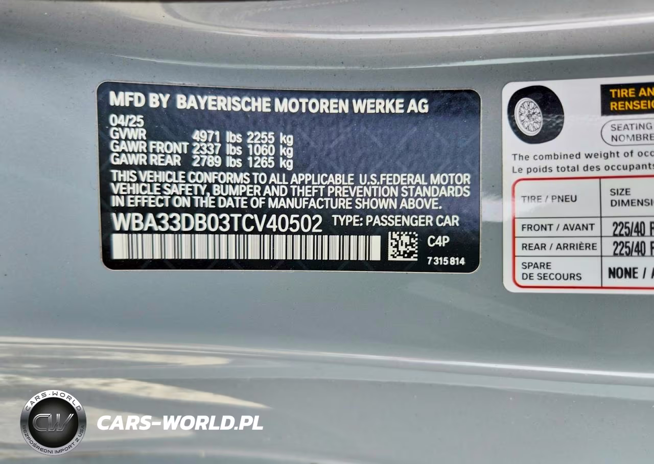 2026 BMW 430I VIN:WBA33DB03TCV40502 - 12