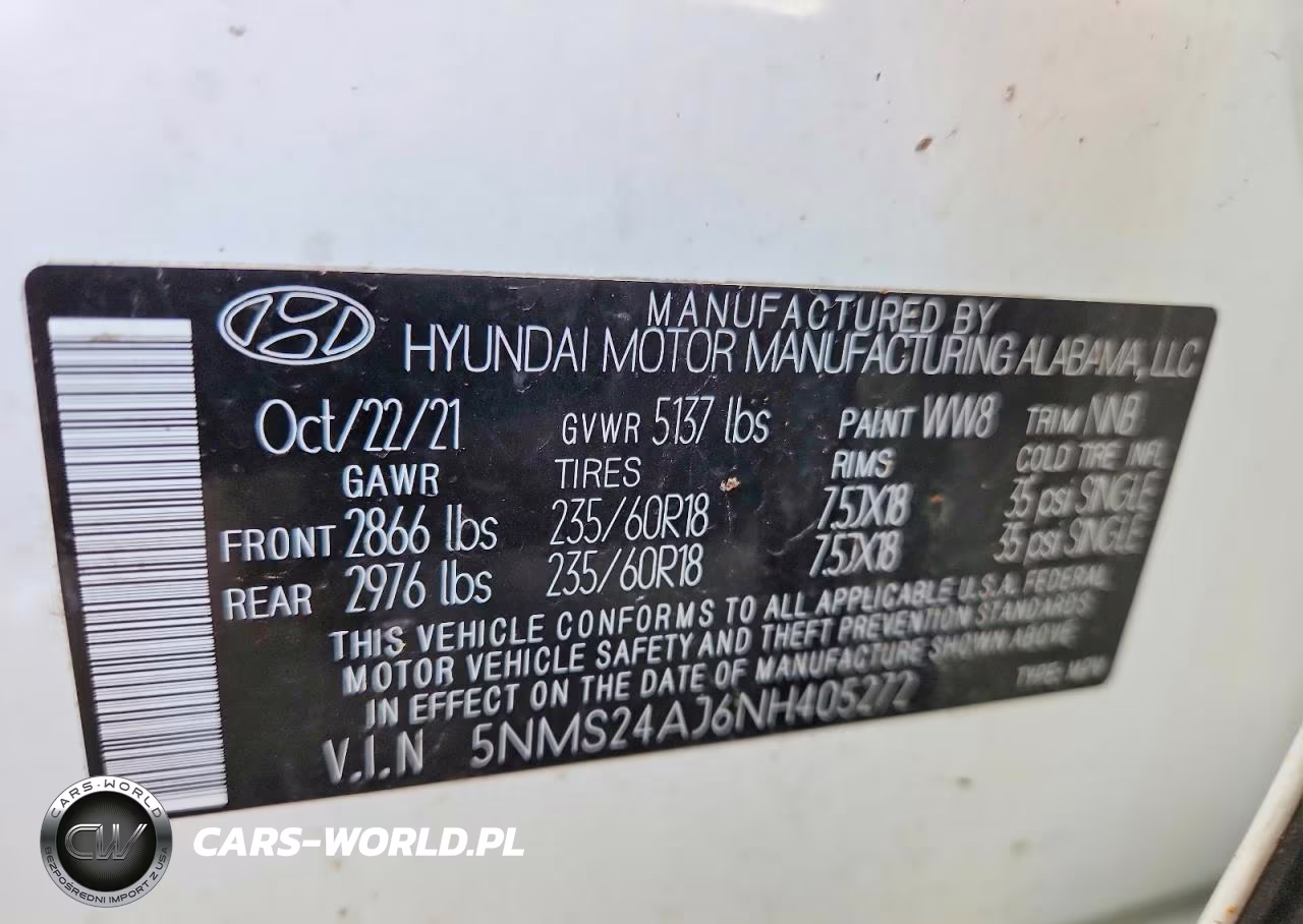 2022 Hyundai Santa Fe Sel VIN:5NMS24AJ6NH405272 - 13