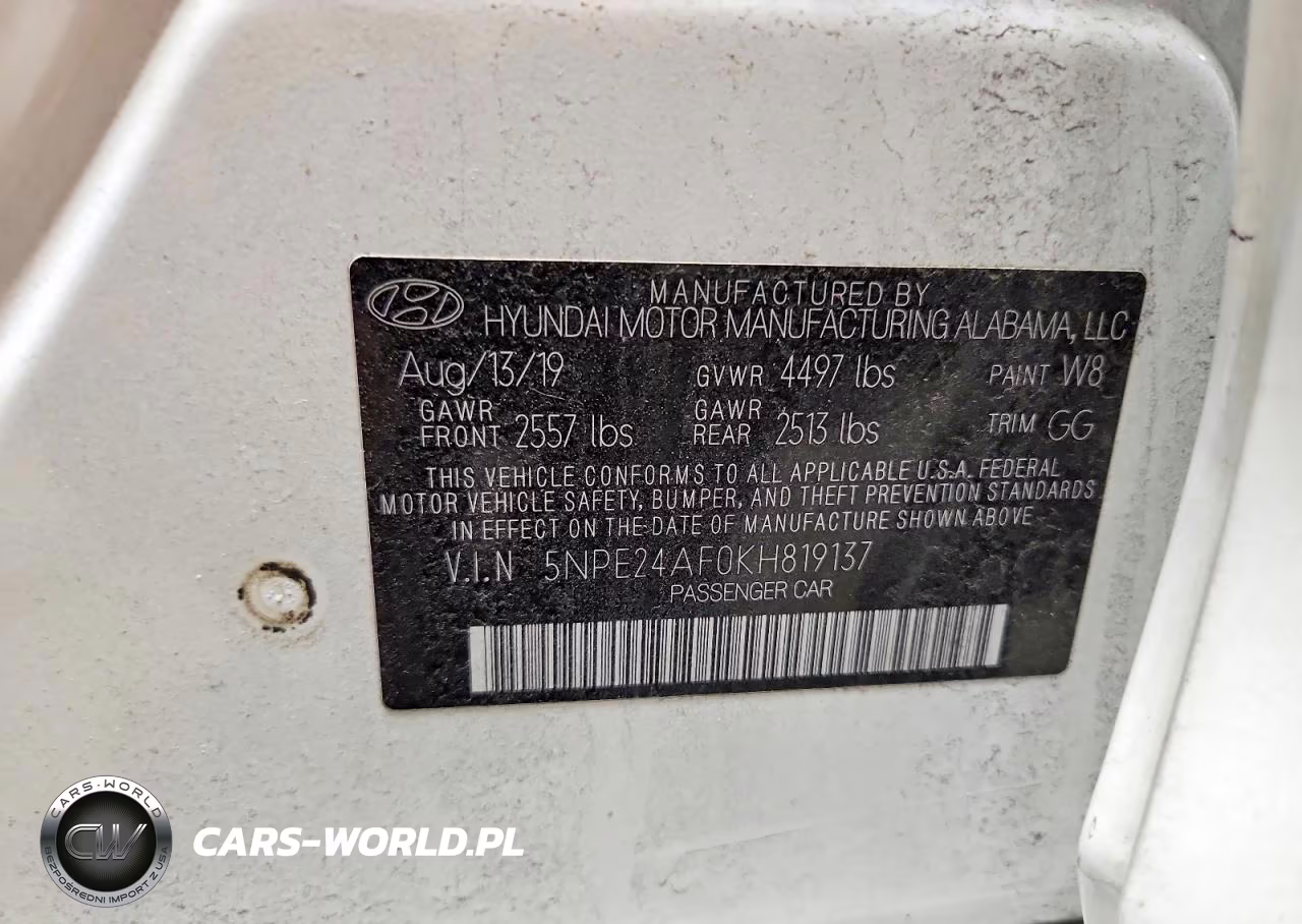 2019 Hyundai Sonata Se VIN:5NPE24AF0KH819137 - 12