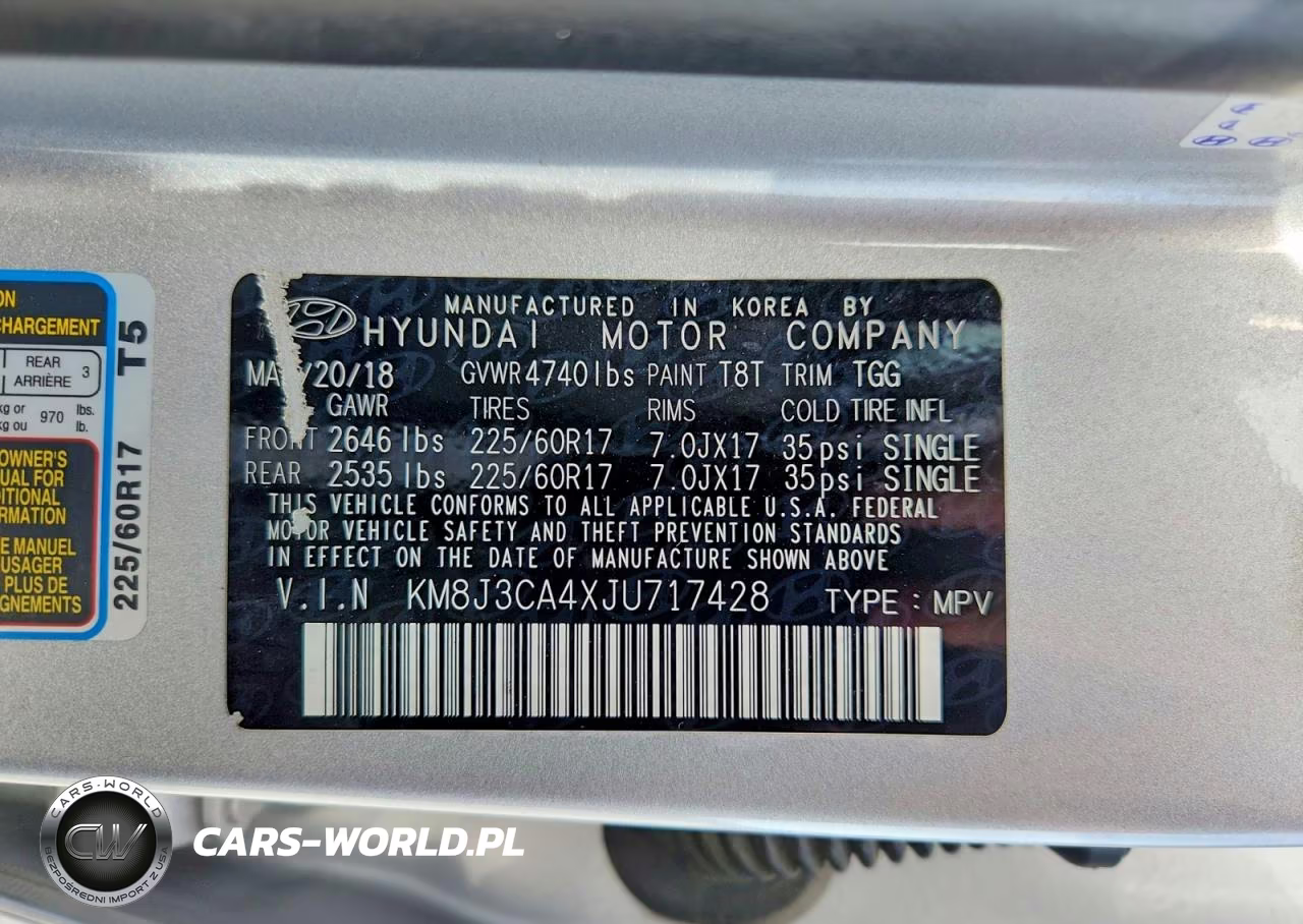 2018 Hyundai Tucson Sel VIN:KM8J3CA4XJU717428 - 13