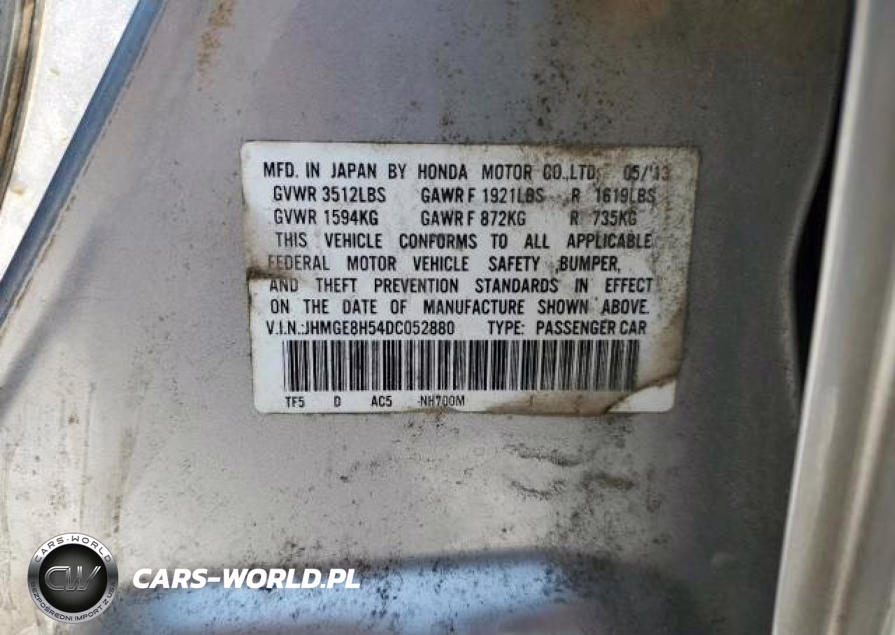 2013 Honda Fit Sport VIN:JHMGE8H54DC052880 - 13