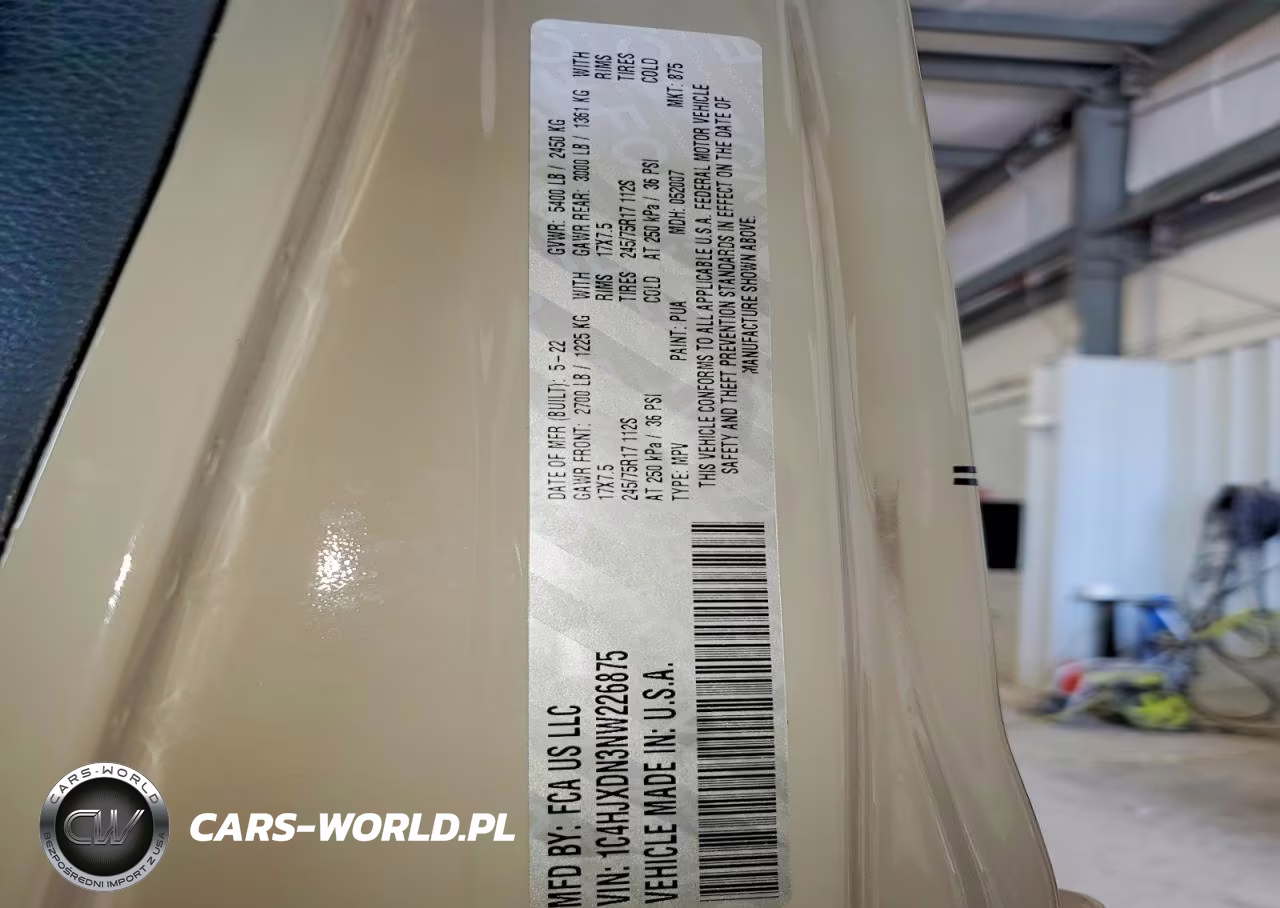 2022 Jeep Wrangler Unlimited Sport VIN:1C4HJXDN3NW226875 - 13
