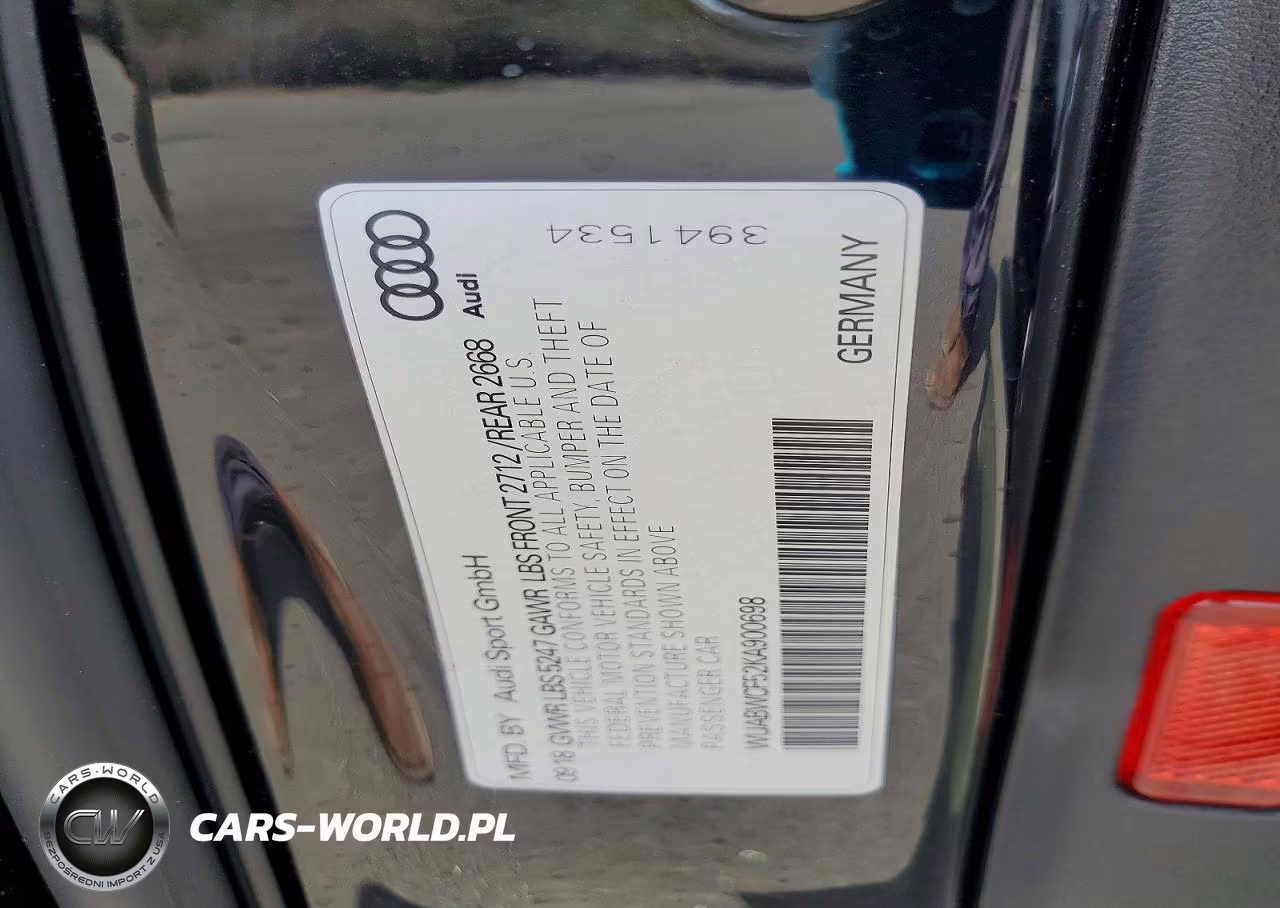 2019 Audi Rs5 VIN:WUABWCF52KA900698 - 12