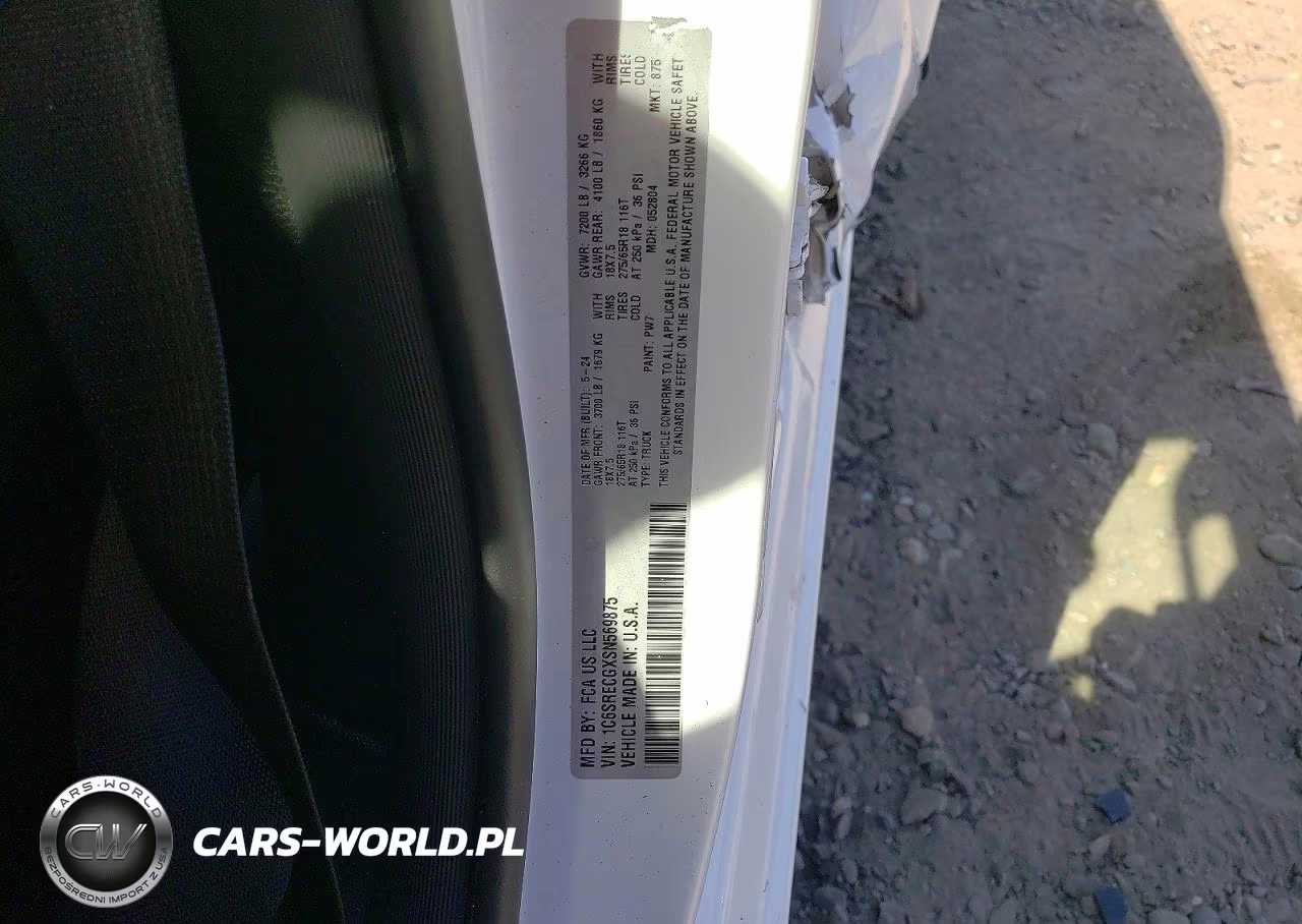 2025 Ram 1500 Tradesman VIN:1C6SRECGXSN569875 - 12