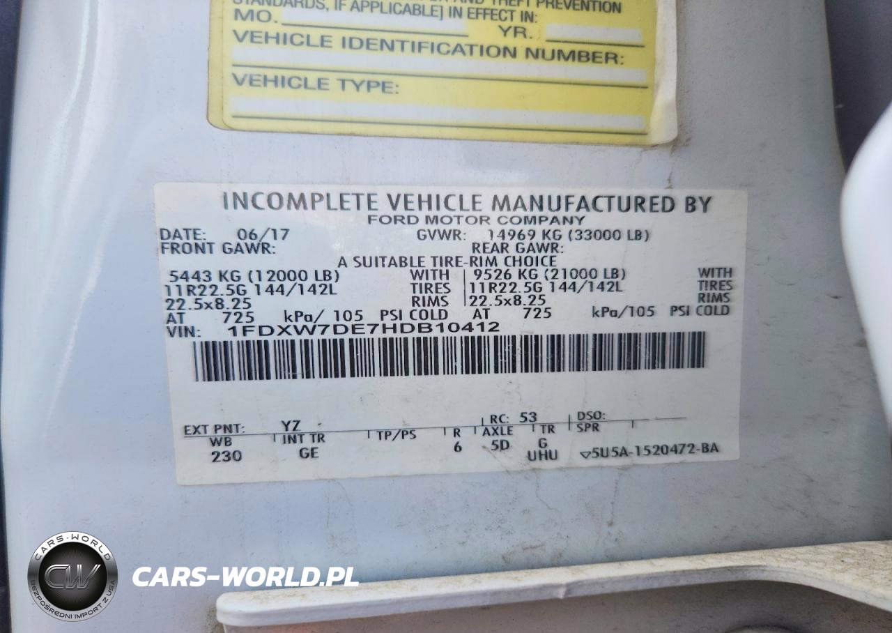 2017 Ford F750 Super Duty Utility - Service Truck VIN:1FDXW7DE7HDB10412 - 12
