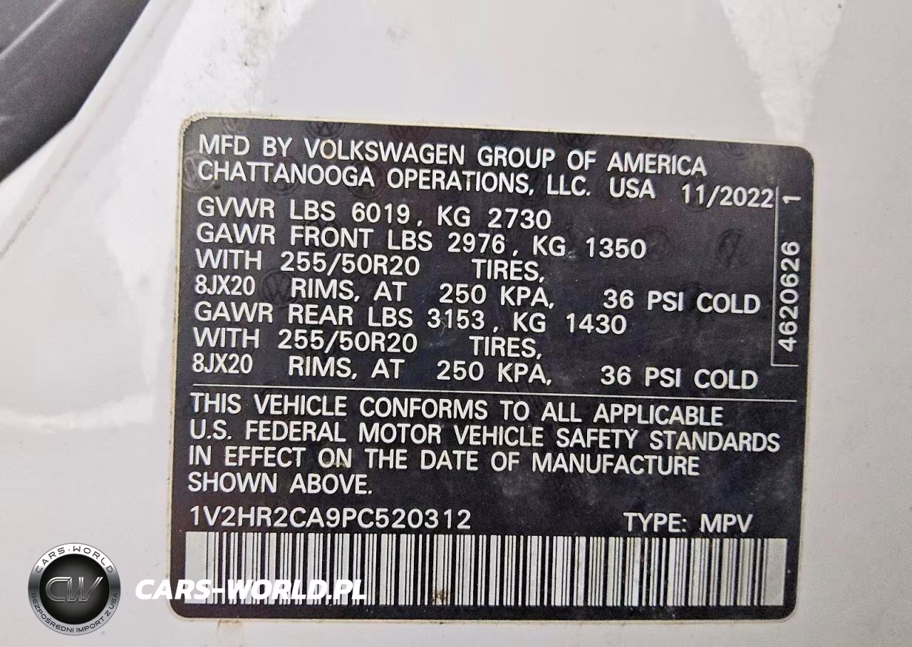 2023 Volkswagen Atlas Se VIN:1V2HR2CA9PC520312 - 13