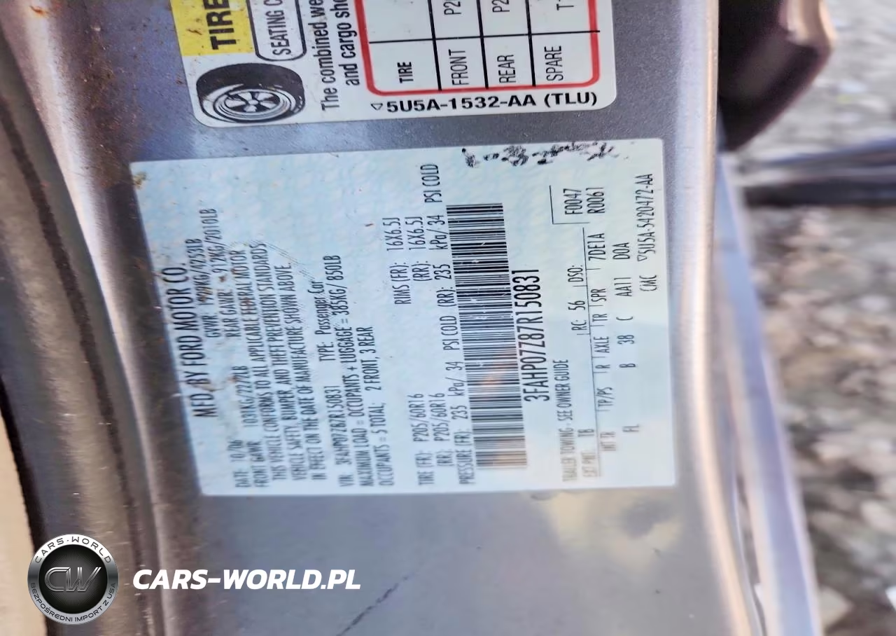 2007 Ford Fusion Se VIN:3FAHP07Z87R150831 - 12