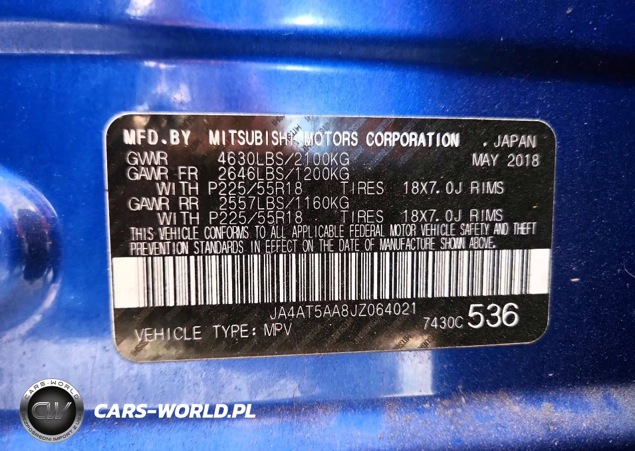 2018 Mitsubishi Eclipse Cross Se VIN:JA4AT5AA8JZ064021 - 13
