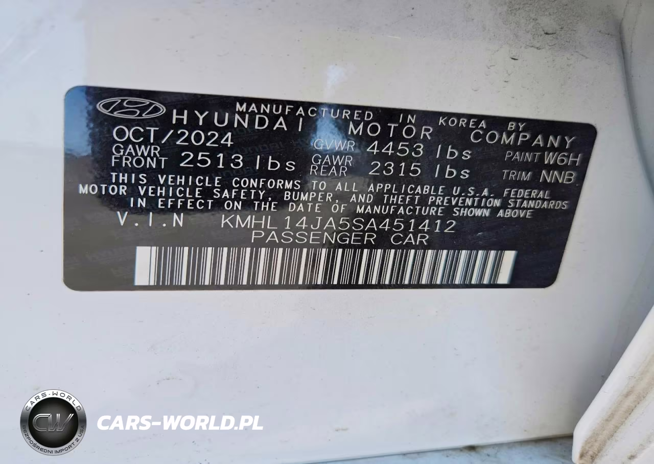 2025 Hyundai Sonata Sel VIN:KMHL14JA5SA451412 - 13